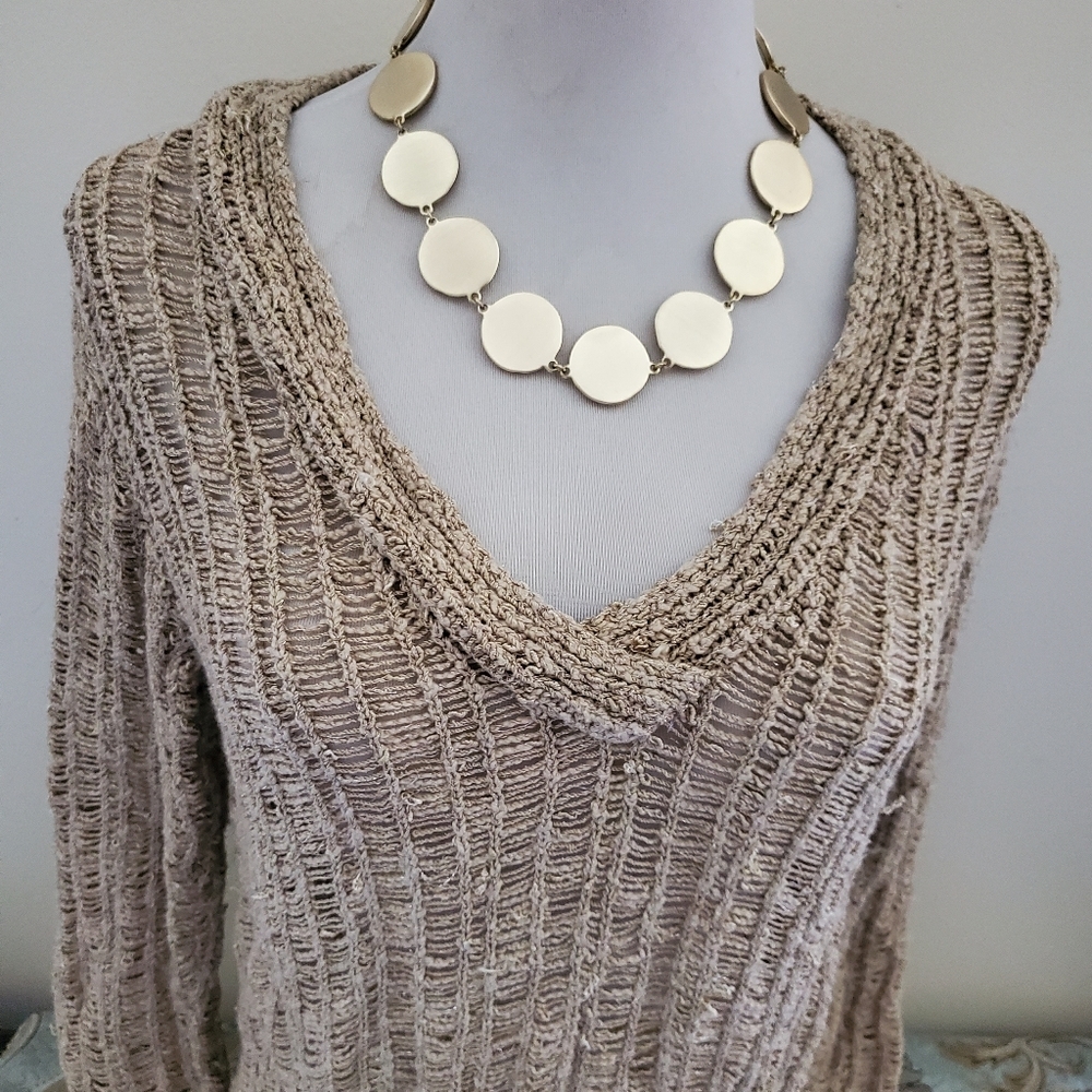 Chicos Shimmer Sweater Size Small